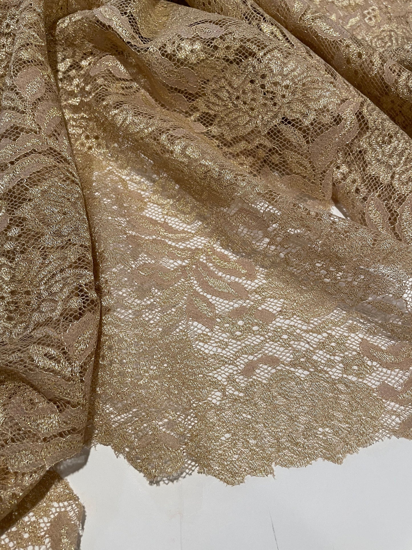 Pashmina Shawl With Chantilly Lace