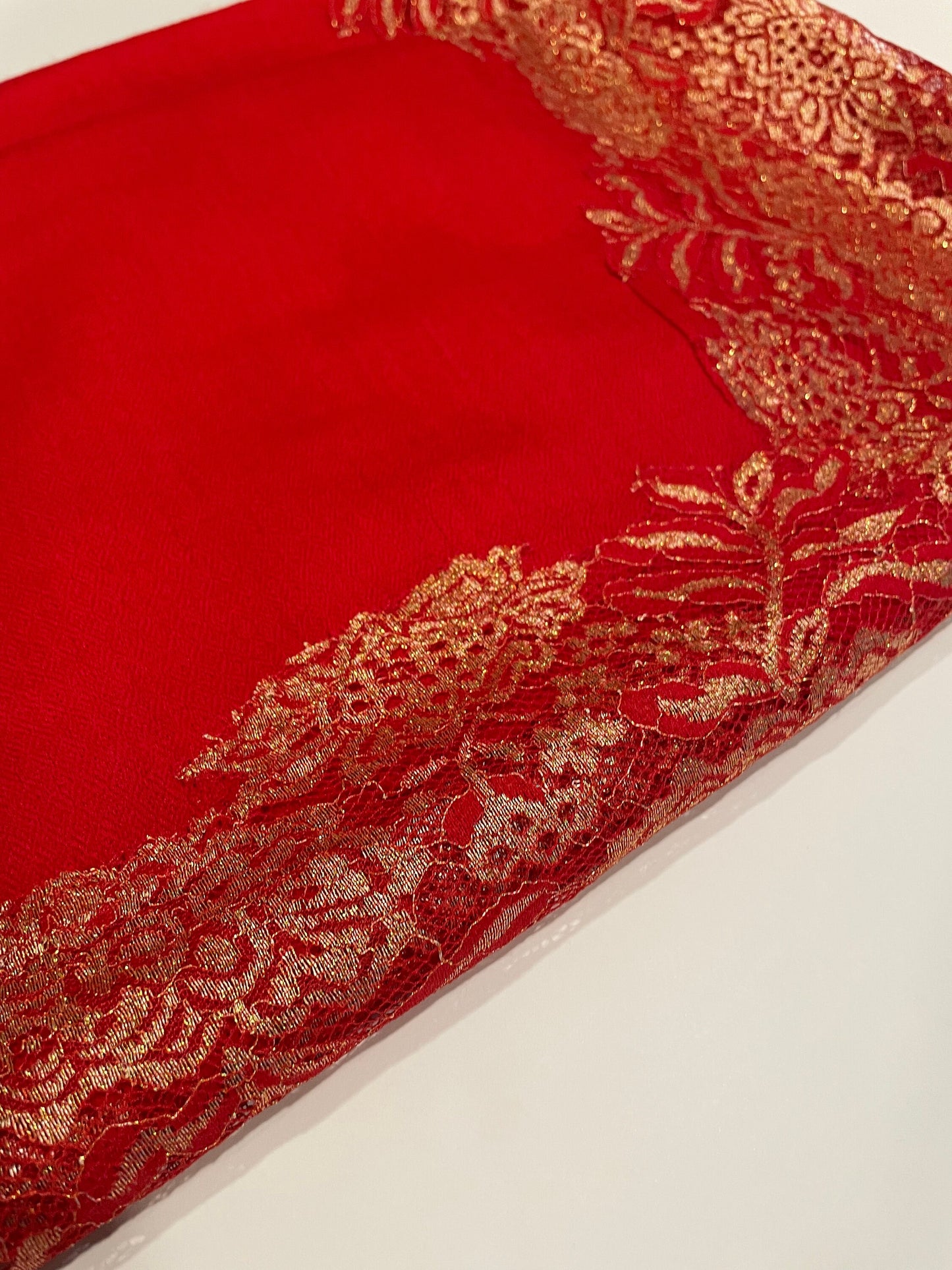 Pashmina Shawl With Chantilly Lace