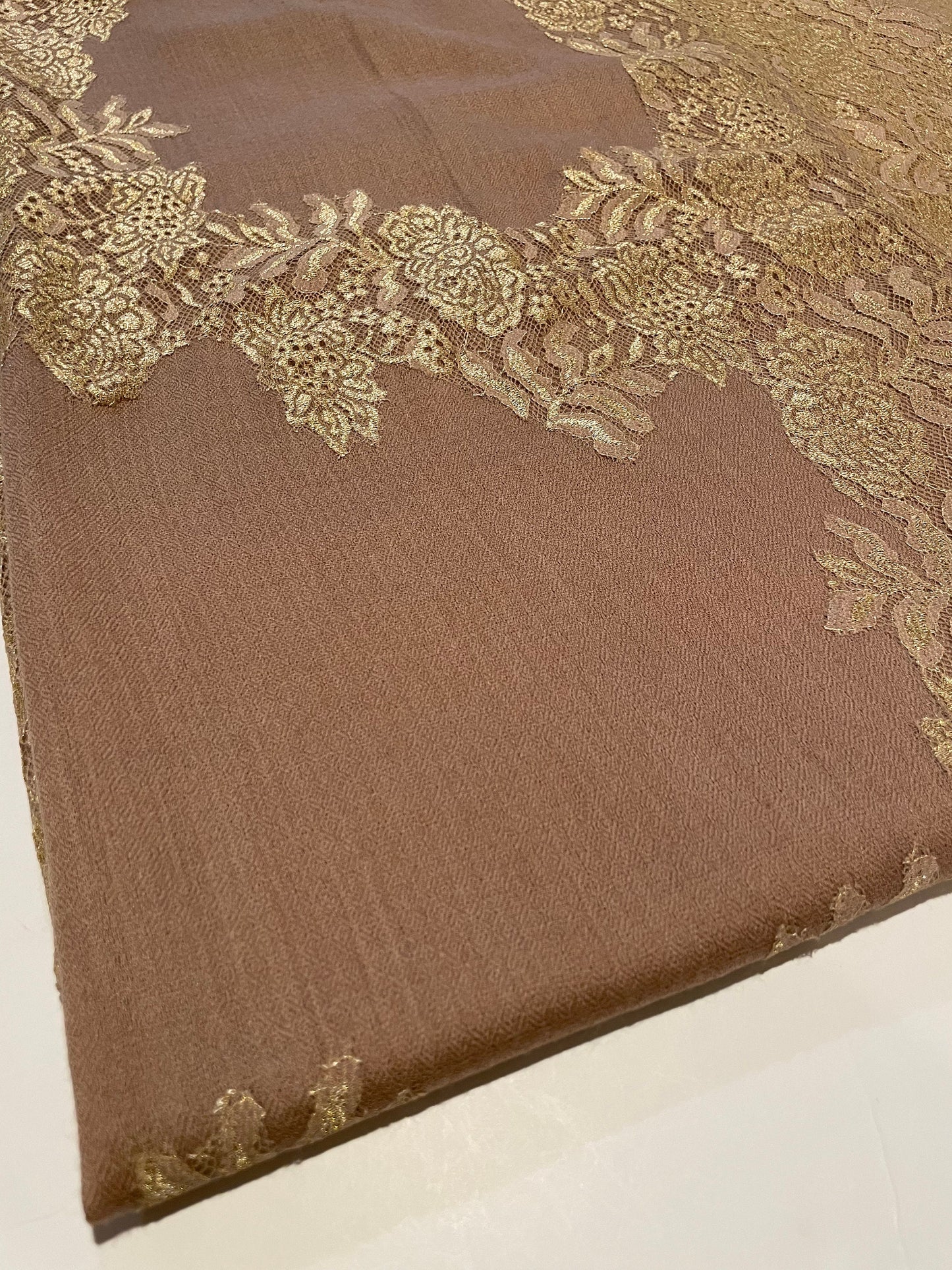 Pashmina Shawl With Chantilly Lace