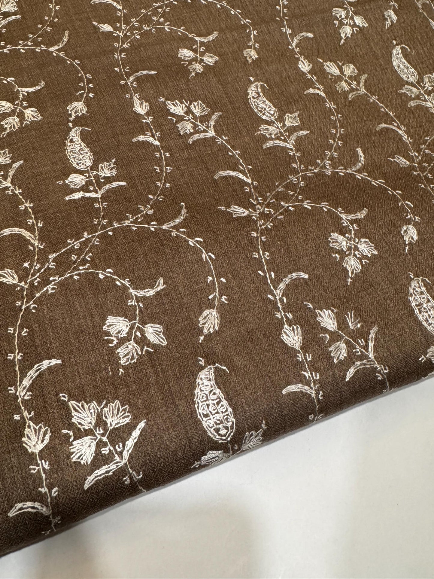 Pure Pashmina Sozni Embroidery Shawl