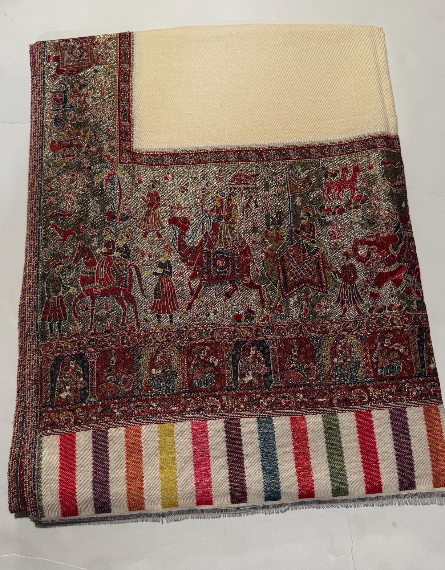 Moonlight Mughal Pashmina Stole